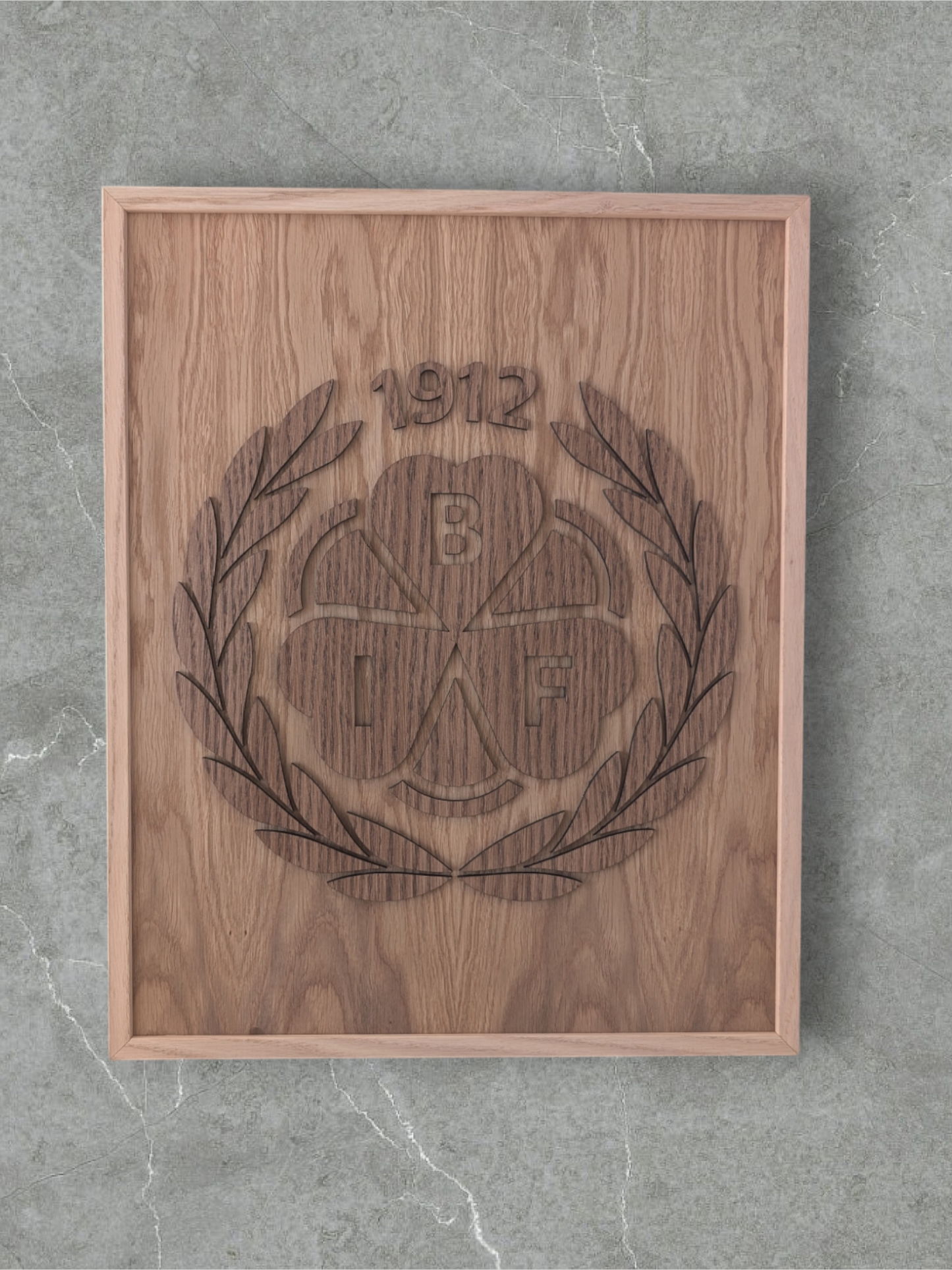 Tavla Brynäs IF - Logga utskuren 50x40cm