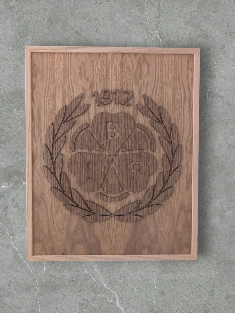 Brynäs IF Logga - Utskuren 40x30 cm