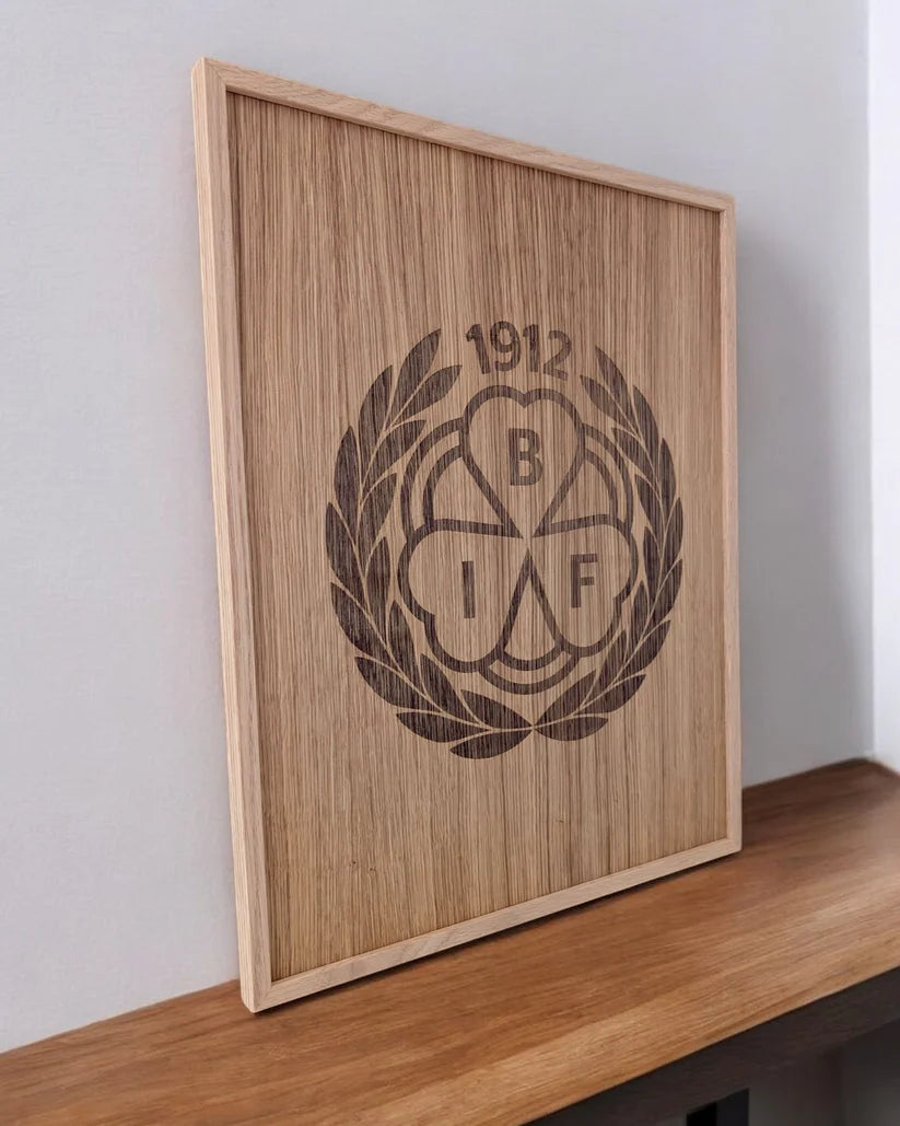 Brynäs IF Logga - Graverad 40x30cm