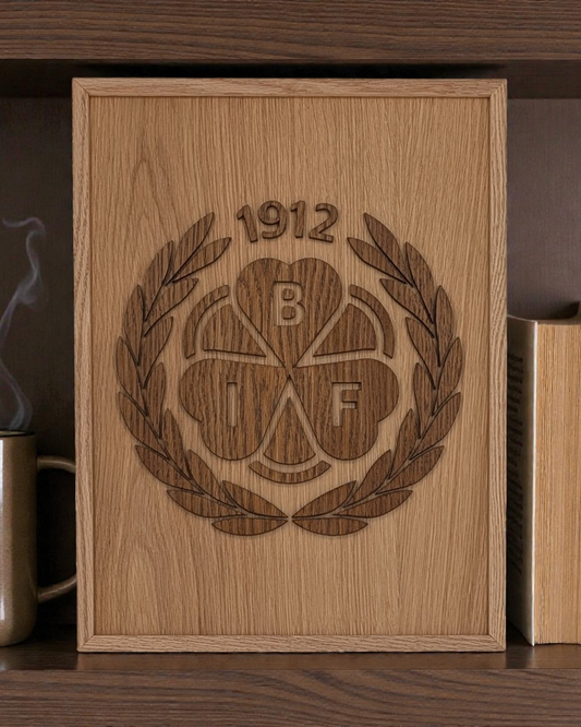 Tavla Brynäs IF - Logga utskuren 50x40cm